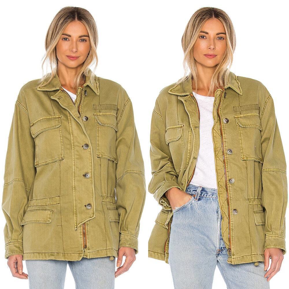 Free People Seize The Day Jacket Olive
